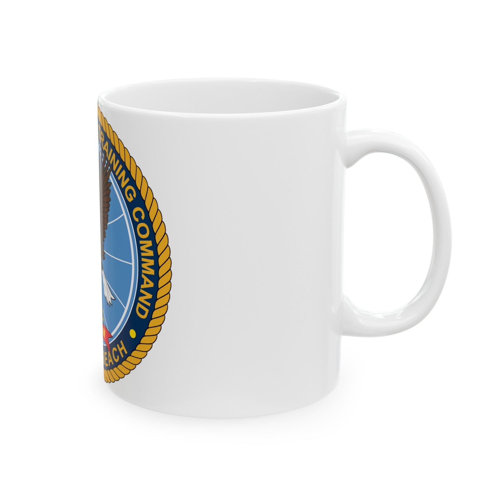 Information Warfare Training Command VA Beach (U.S. Navy) White Coffee Mug-The Sticker Space