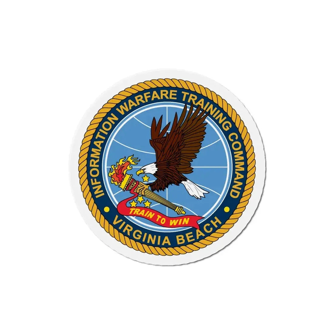 Information Warfare Training Command VA Beach (U.S. Navy) Refrigerator Magnet 6 Inch - The Sticker Space