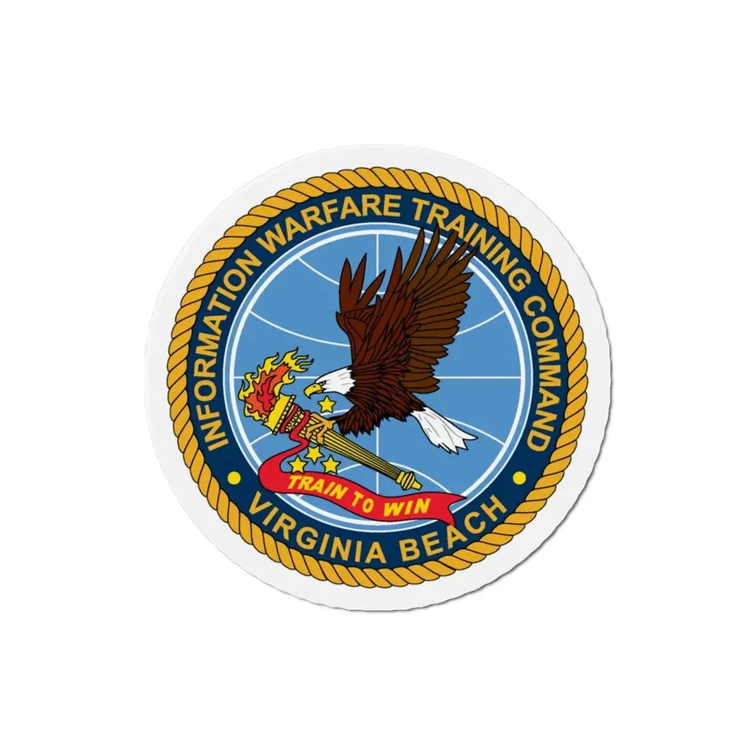 Information Warfare Training Command VA Beach (U.S. Navy) Refrigerator Magnet - The Sticker Space
