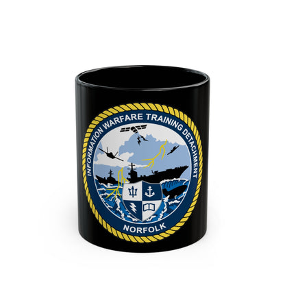 Information Warfare Training Detachment Norfolk (U.S. Navy) Black Coffee Mug-11oz-The Sticker Space