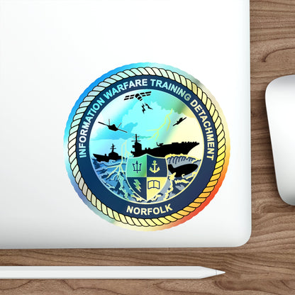 Information Warfare Training Detachment Norfolk (U.S. Navy) Holographic STICKER Die-Cut Vinyl Decal-The Sticker Space