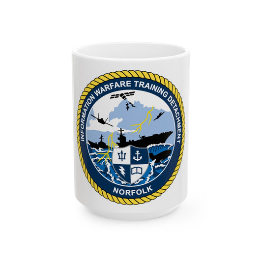 Information Warfare Training Detachment Norfolk (U.S. Navy) White Coffee Mug-15oz-The Sticker Space