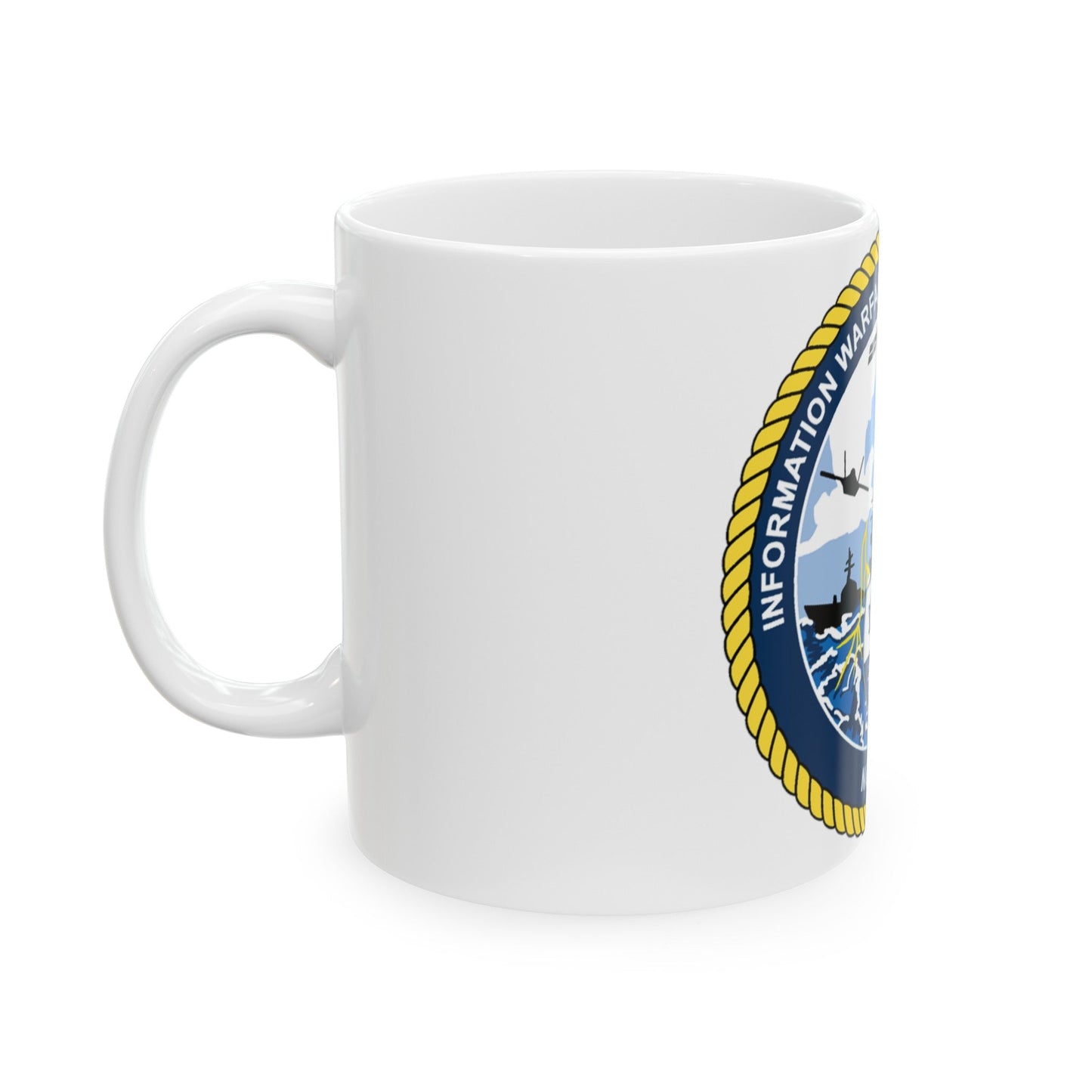 Information Warfare Training Detachment Norfolk (U.S. Navy) White Coffee Mug-The Sticker Space