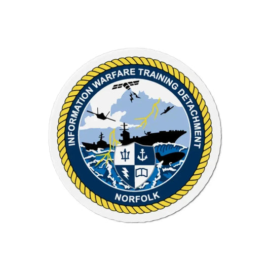 Information Warfare Training Detachment Norfolk (U.S. Navy) Refrigerator Magnet 2 Inch - The Sticker Space