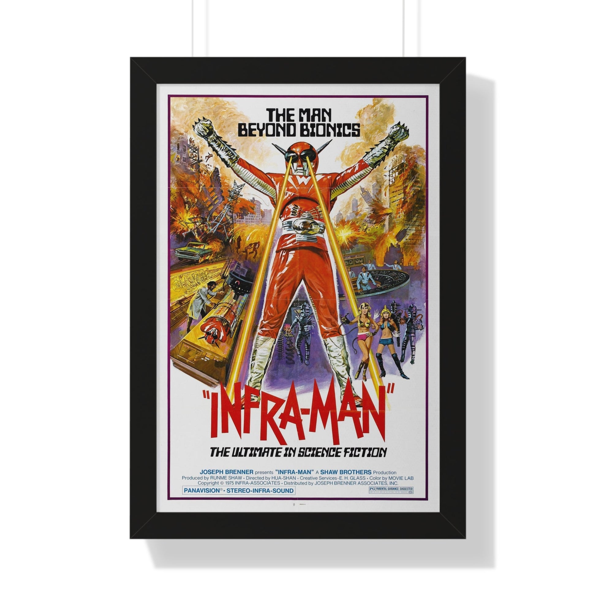 INFRA-MAN 1975 - Framed Movie Poster-16″ x 24″-The Sticker Space