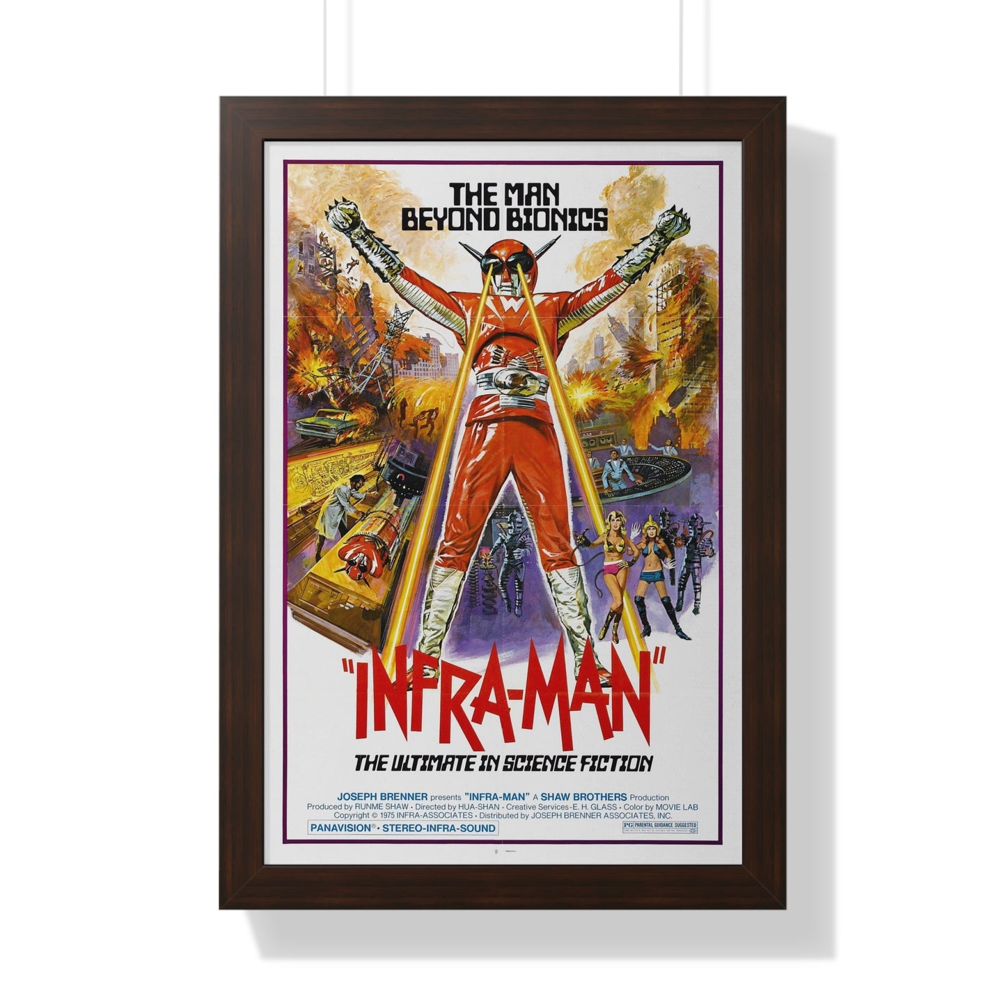 INFRA-MAN 1975 - Framed Movie Poster-16″ x 24″-The Sticker Space