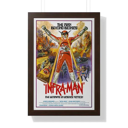 INFRA-MAN 1975 - Framed Movie Poster 16″ x 24″ Walnut - The Sticker Space