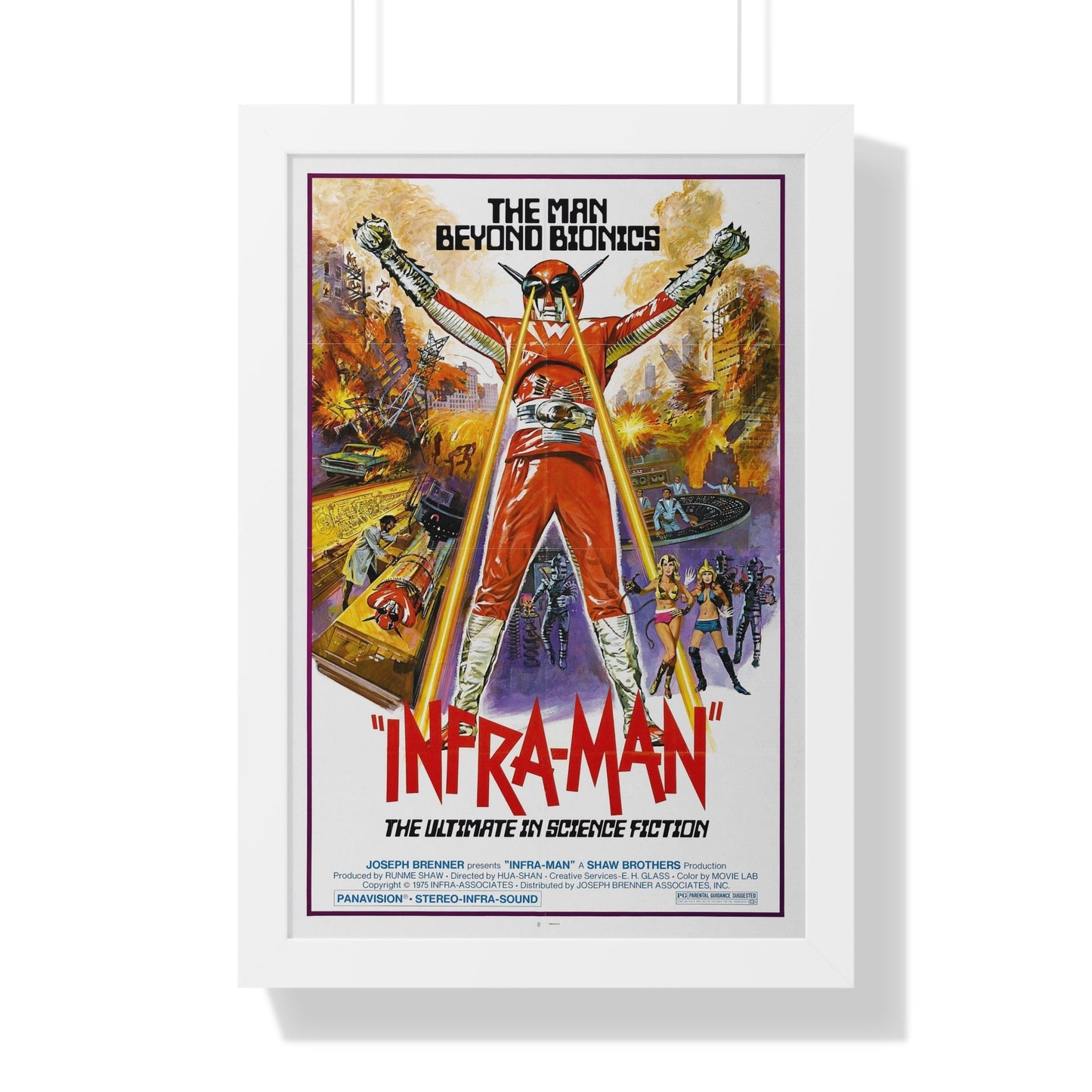 INFRA-MAN 1975 - Framed Movie Poster-16″ x 24″-The Sticker Space