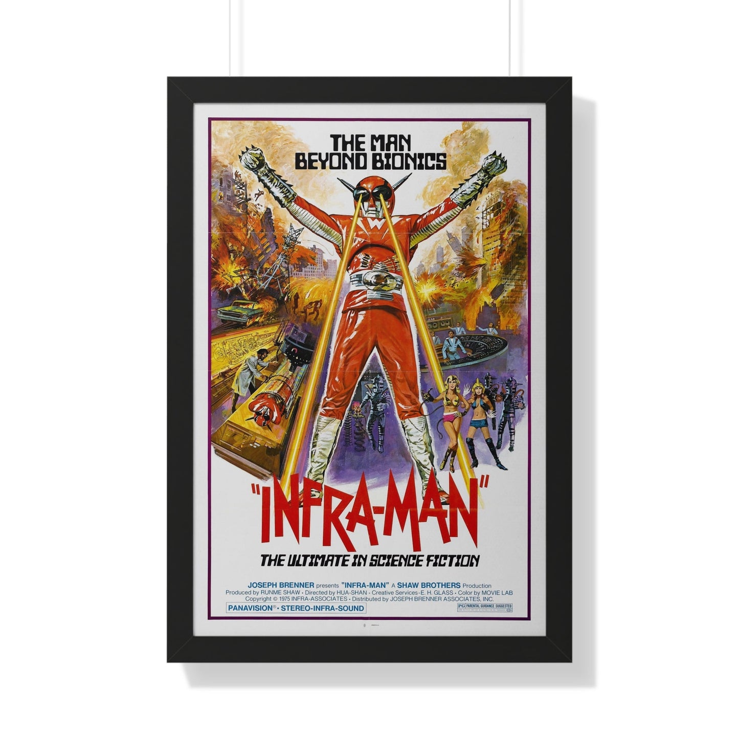 INFRA-MAN 1975 - Framed Movie Poster-20" x 30"-The Sticker Space