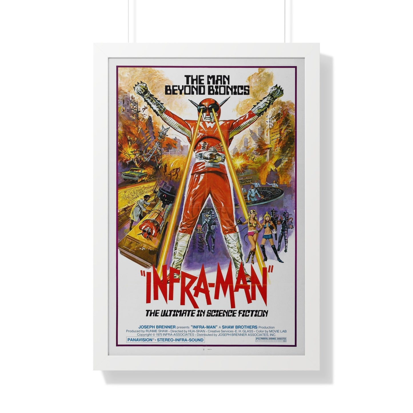 INFRA-MAN 1975 - Framed Movie Poster-20" x 30"-The Sticker Space