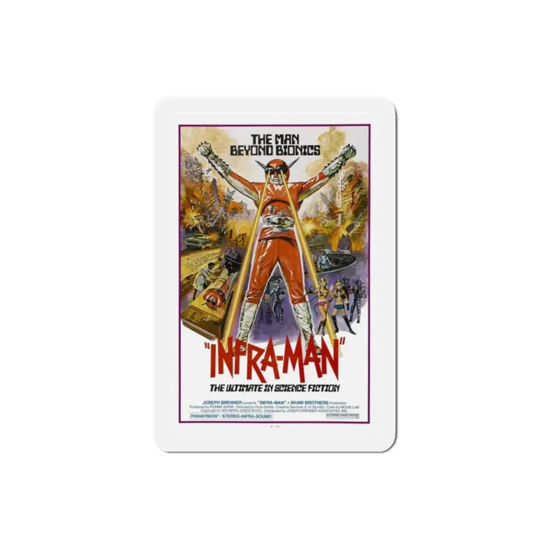 Infra Man 1975 Movie Poster Refrigerator Magnet - The Sticker Space
