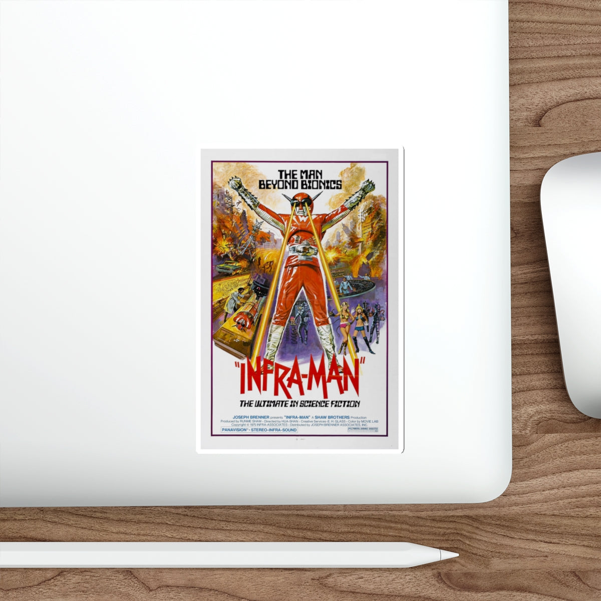 INFRA-MAN 1975 Movie Poster STICKER Vinyl Die-Cut Decal-The Sticker Space