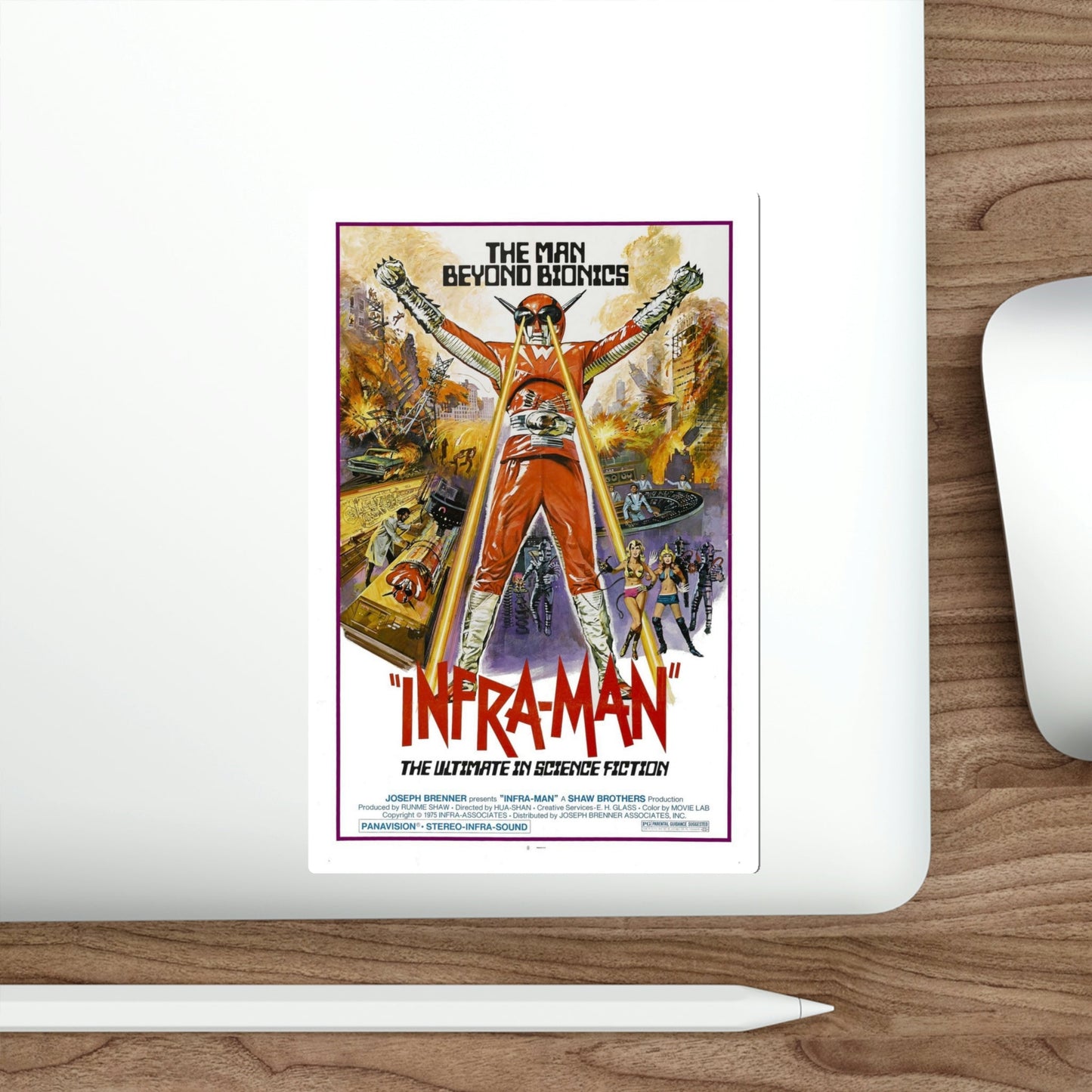 Infra Man 1975 Movie Poster STICKER Vinyl Die-Cut Decal-The Sticker Space