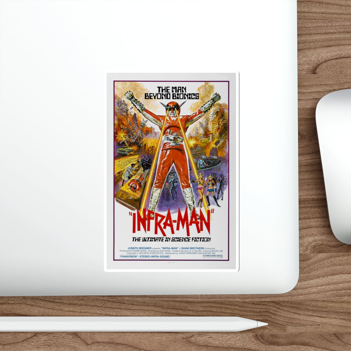 INFRA-MAN 1975 Movie Poster STICKER Vinyl Die-Cut Decal-The Sticker Space