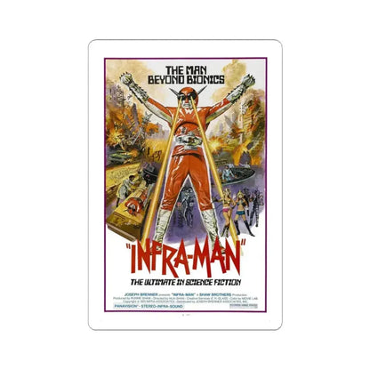 Infra Man 1975 Movie Poster - STICKER Vinyl Kiss-Cut Decal 3 Inch White - The Sticker Space