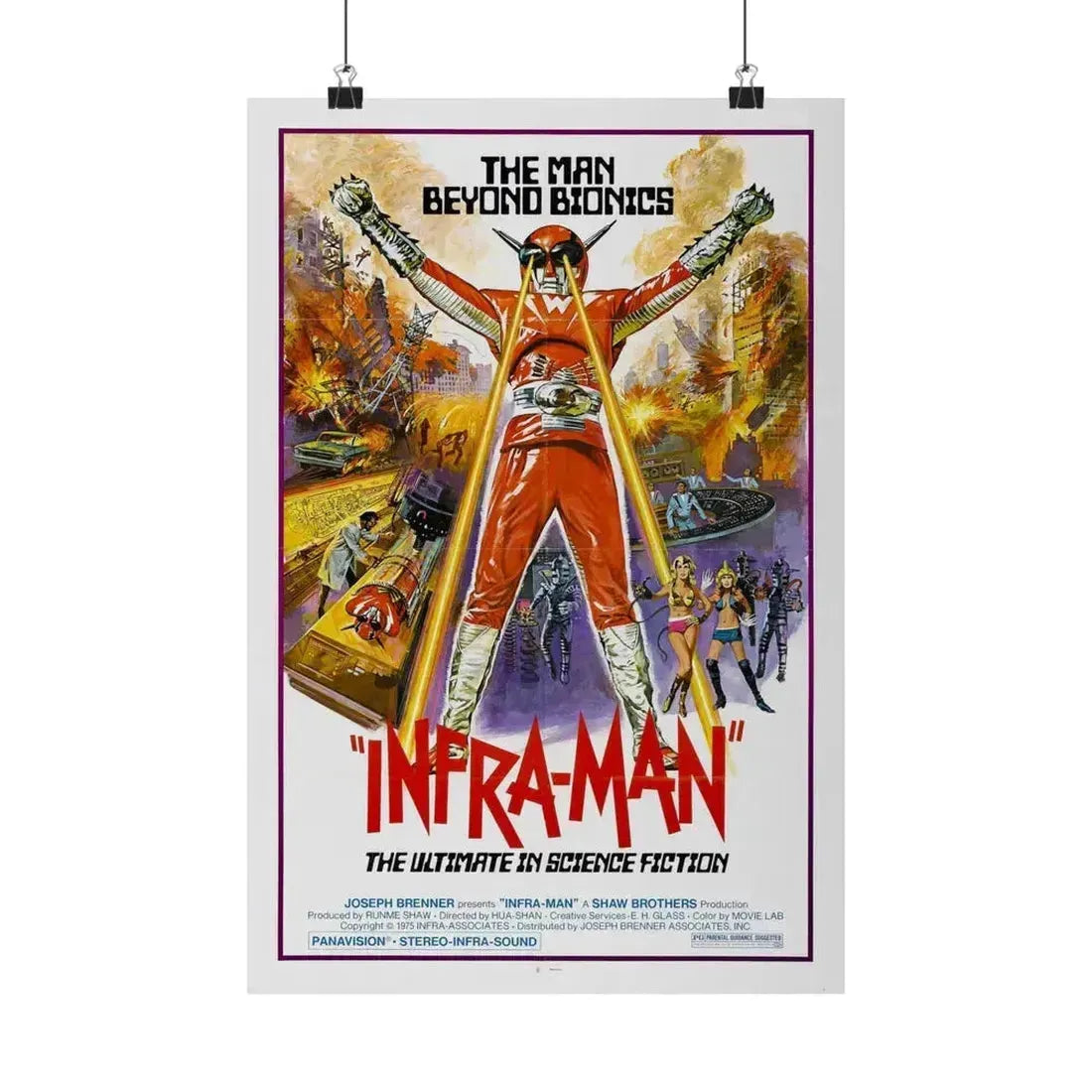 INFRA-MAN 1975 - Paper Movie Poster 12″ x 18″ Matte - The Sticker Space