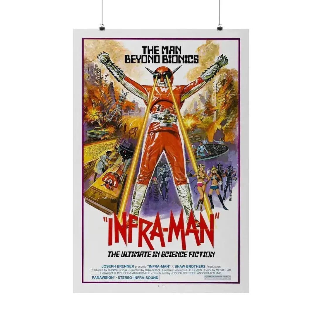 INFRA-MAN 1975 - Paper Movie Poster 24″ x 36″ Matte - The Sticker Space