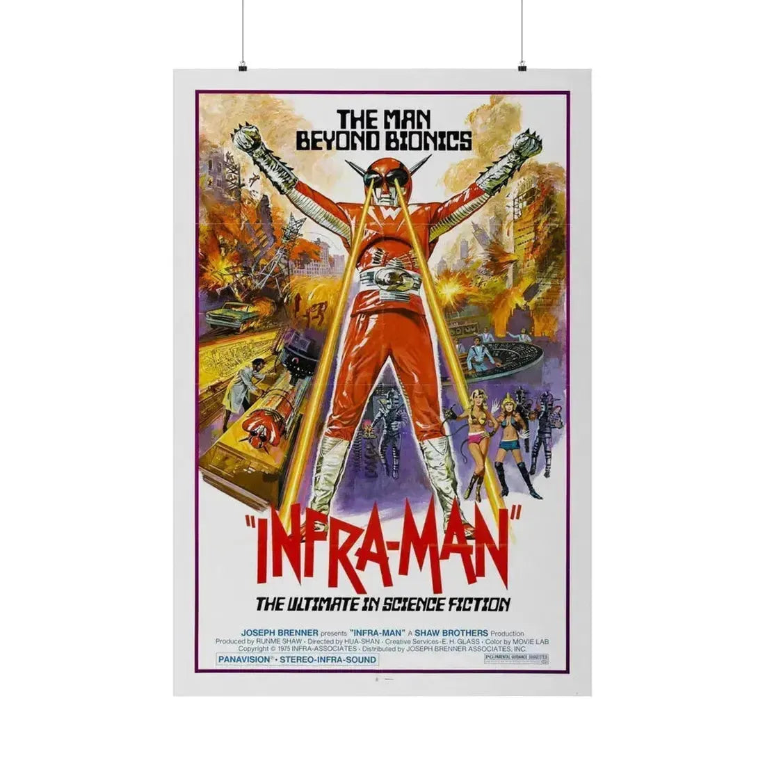 INFRA-MAN 1975 - Paper Movie Poster 36" x 54" Matte - The Sticker Space