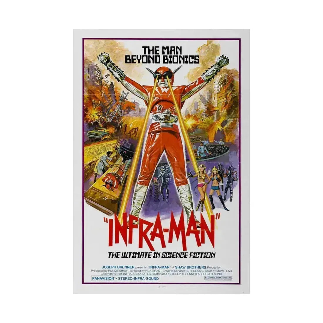 INFRA-MAN 1975 - Paper Movie Poster - The Sticker Space