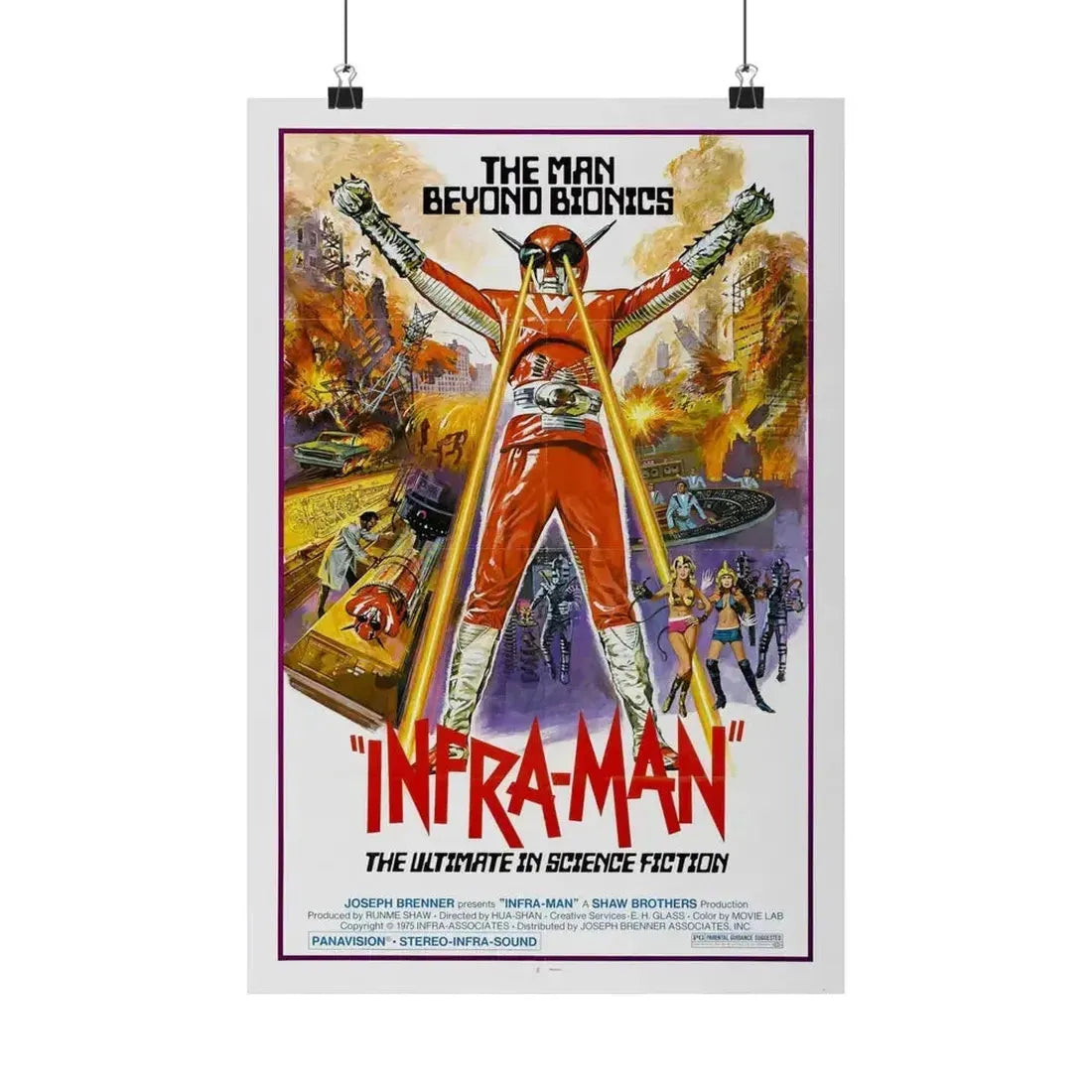INFRA-MAN 1975 - Paper Movie Poster - The Sticker Space