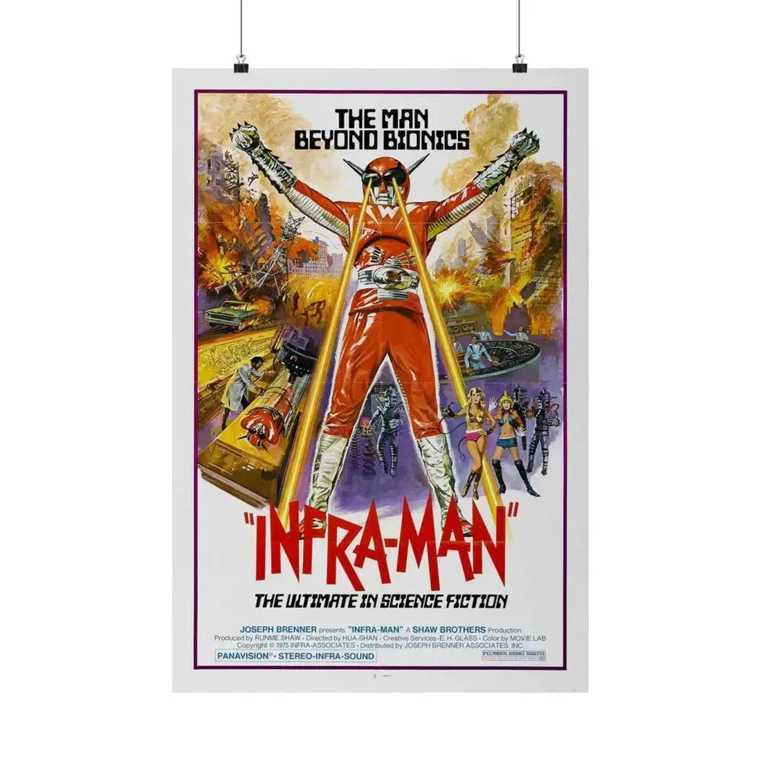 INFRA-MAN 1975 - Paper Movie Poster - The Sticker Space