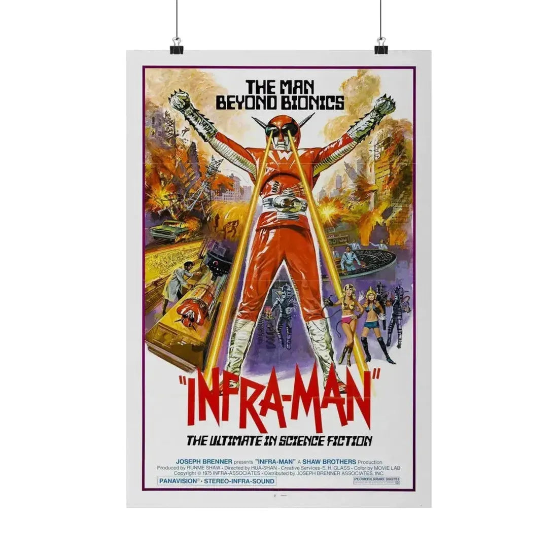 INFRA-MAN 1975 - Paper Movie Poster - The Sticker Space