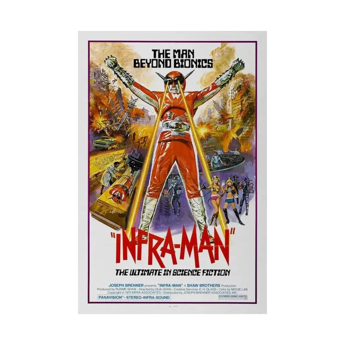 INFRA-MAN 1975 - Paper Movie Poster - The Sticker Space