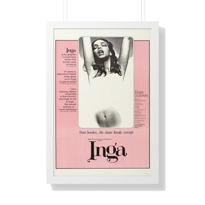 INGA 1968 - Framed Movie Poster-20" x 30"-The Sticker Space