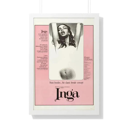 INGA 1968 - Framed Movie Poster - The Sticker Space
