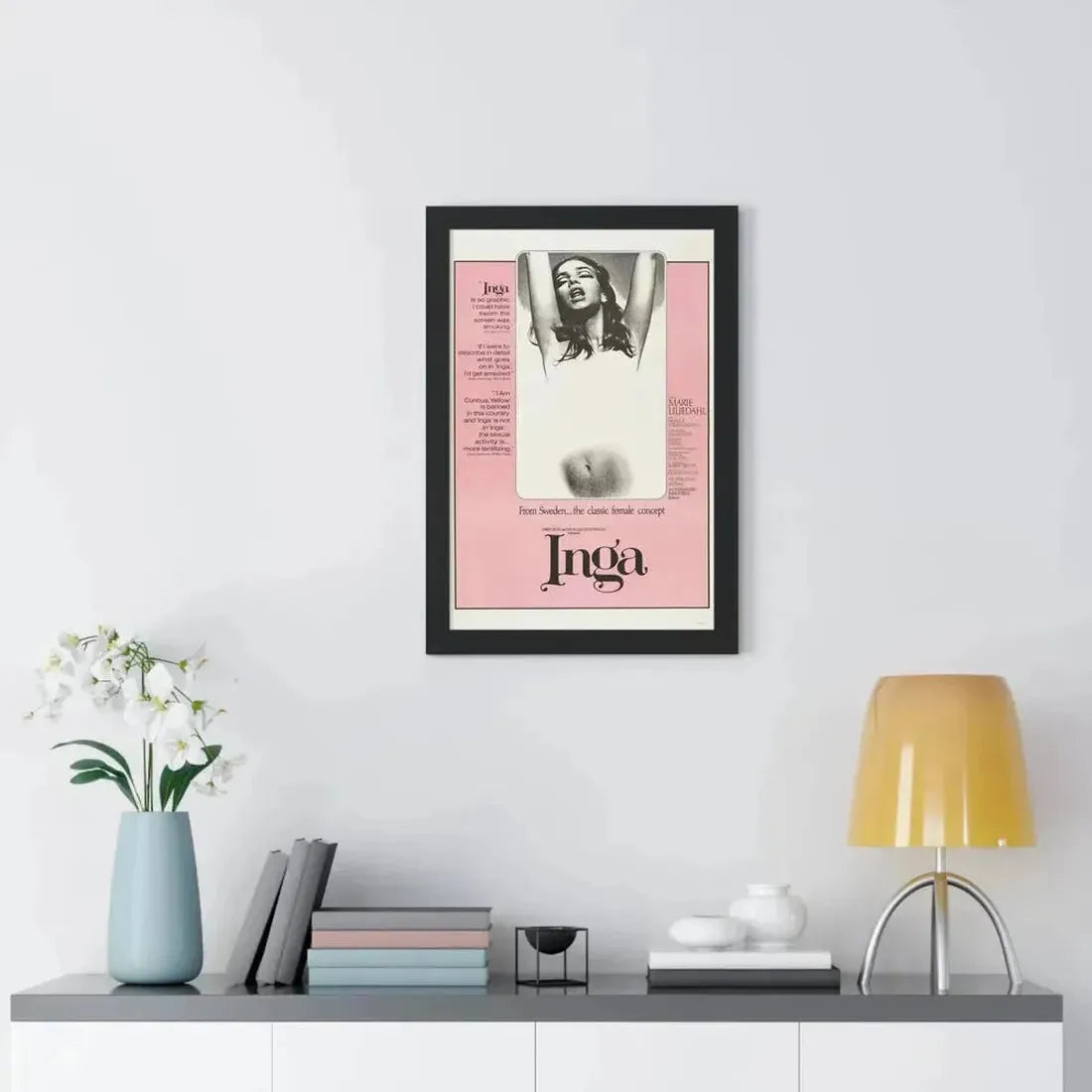 INGA 1968 - Framed Movie Poster - The Sticker Space