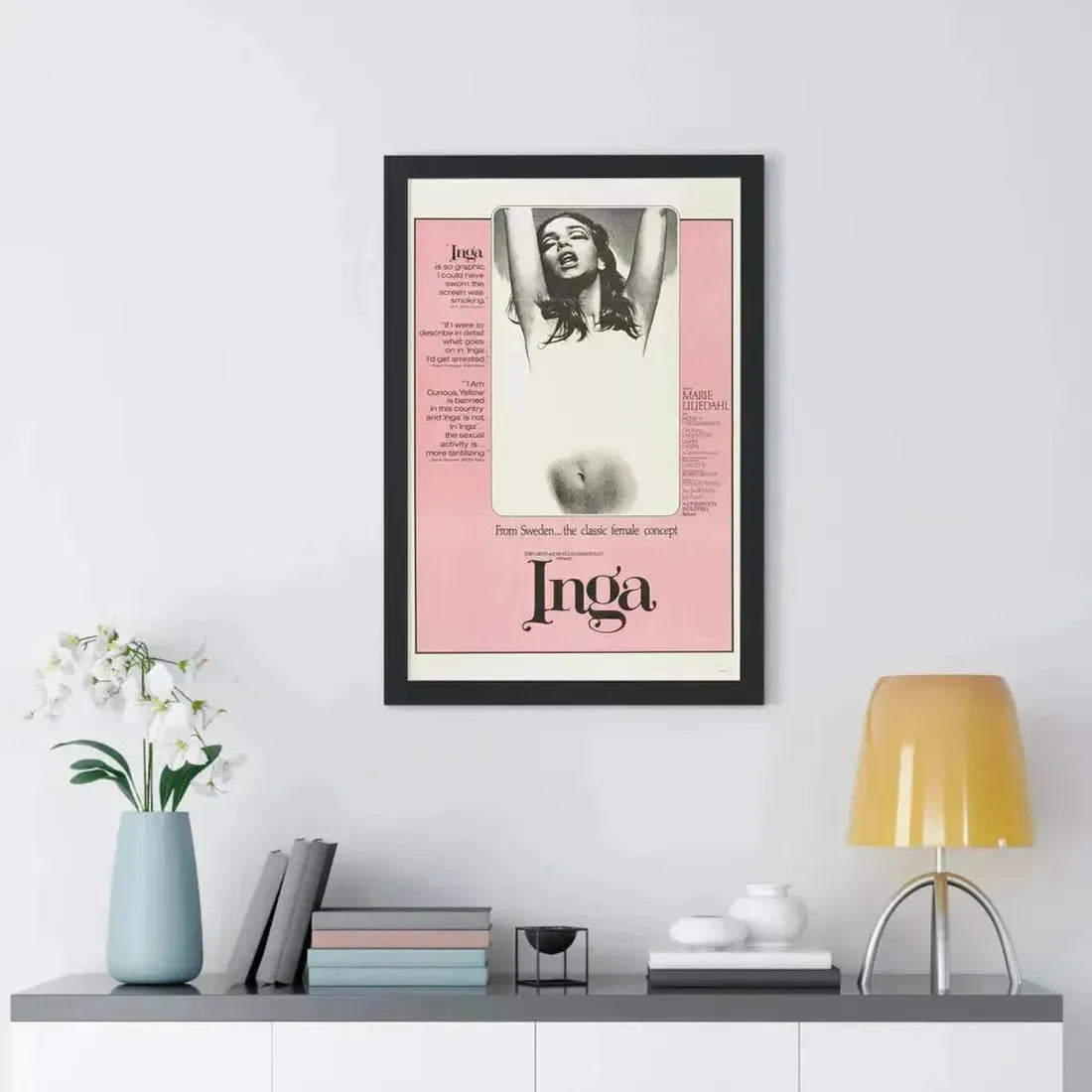 INGA 1968 - Framed Movie Poster - The Sticker Space