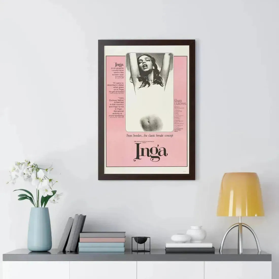 INGA 1968 - Framed Movie Poster - The Sticker Space