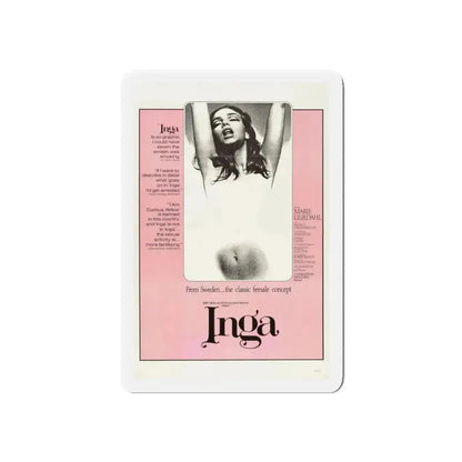 INGA 1968 Movie Poster - Refrigerator Magnet - The Sticker Space