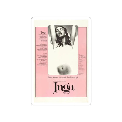 INGA 1968 Movie Poster STICKER Vinyl Die-Cut Decal - The Sticker Space