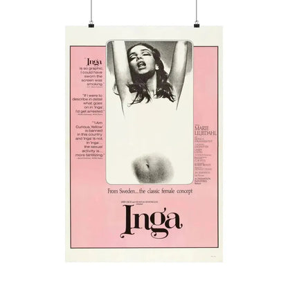 INGA 1968 - Paper Movie Poster 20″ x 30″ Matte - The Sticker Space