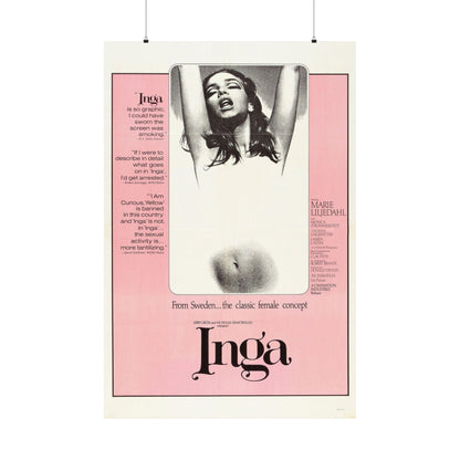 INGA 1968 - Paper Movie Poster-36" x 54"-The Sticker Space