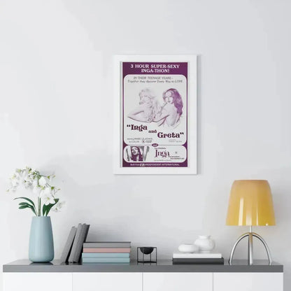 INGA AND GRETA + INGA 1968 - Framed Movie Poster - The Sticker Space