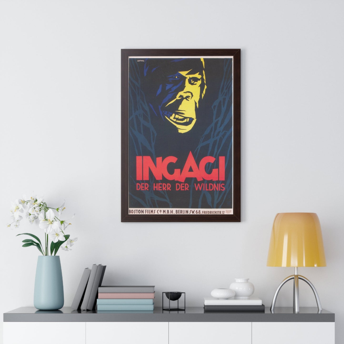 INGAGI 1930 - Framed Movie Poster-The Sticker Space