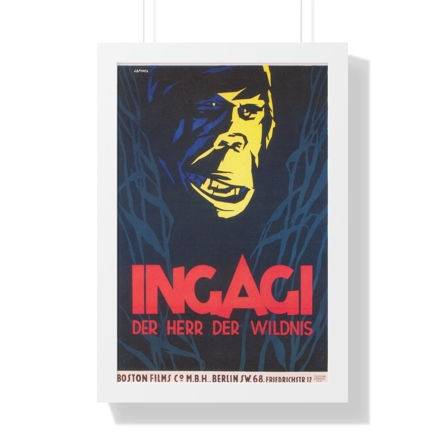 INGAGI 1930 - Framed Movie Poster-16″ x 24″-The Sticker Space