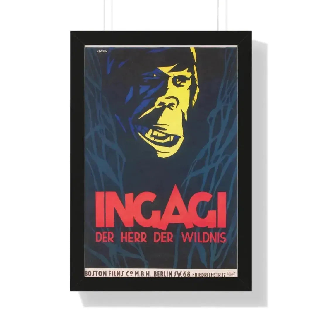 INGAGI 1930 - Framed Movie Poster - The Sticker Space