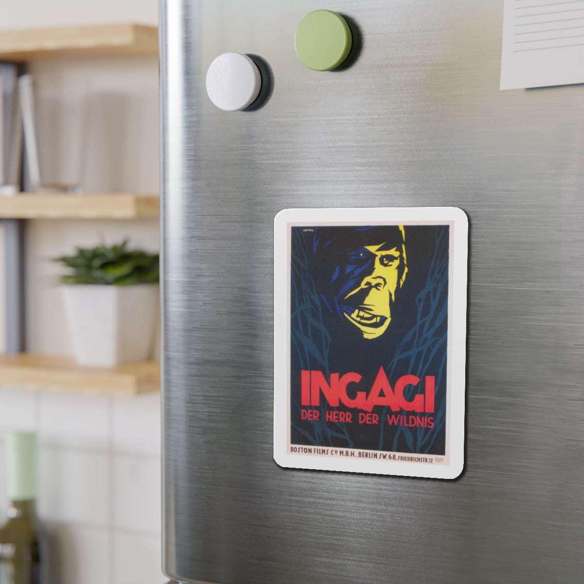 INGAGI 1930 Movie Poster - Refrigerator Magnet-The Sticker Space