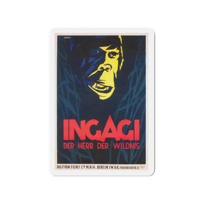 INGAGI 1930 Movie Poster - Refrigerator Magnet 3 Inch Die-Cut - The Sticker Space