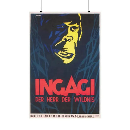INGAGI 1930 - Paper Movie Poster 24″ x 36″ Matte - The Sticker Space