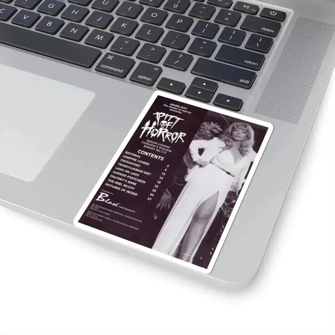 Ingrid Pitt #136 (Vintage Female Icon) STICKER Vinyl Kiss-Cut Decal - The Sticker Space