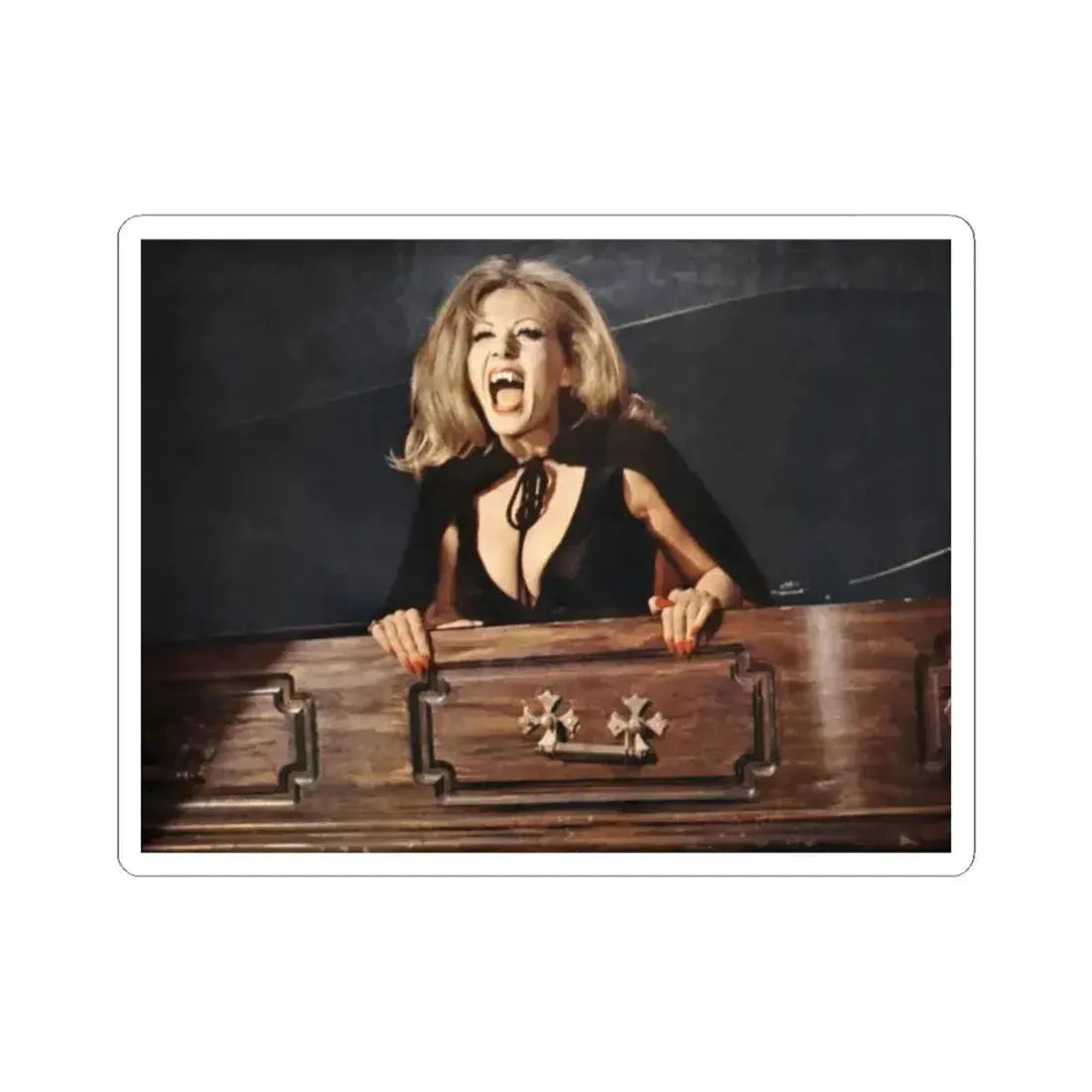 Ingrid Pitt #64 (Vintage Female Icon) STICKER Vinyl Kiss-Cut Decal 2 Inch White - The Sticker Space