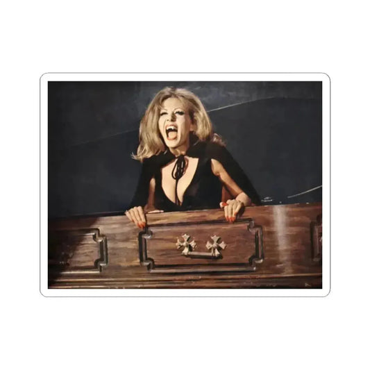 Ingrid Pitt #64 (Vintage Female Icon) STICKER Vinyl Kiss-Cut Decal 2 Inch White - The Sticker Space