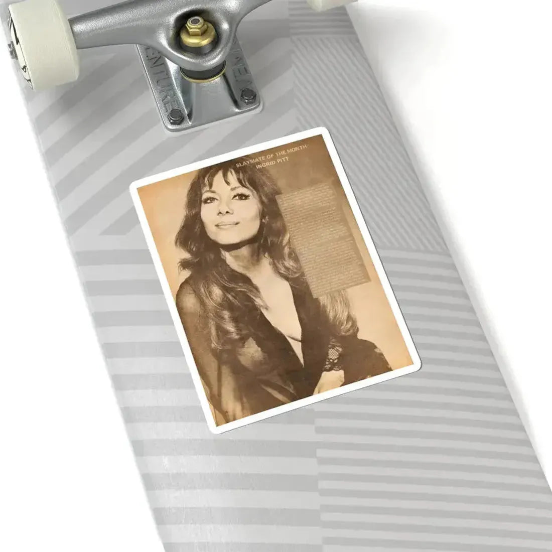 Ingrid Pitt #65 (Vintage Female Icon) STICKER Vinyl Kiss-Cut Decal - The Sticker Space