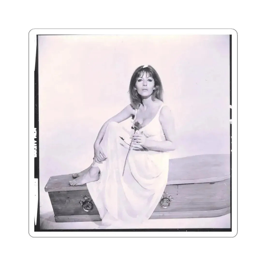 Ingrid Pitt #82 (Vintage Female Icon) STICKER Vinyl Kiss-Cut Decal 4 Inch White - The Sticker Space