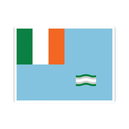 Inland Waterways Association of Ireland flag (Ireland) STICKER Vinyl Kiss-Cut Decal 2 Inch White - The Sticker Space