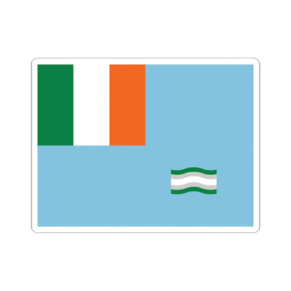 Inland Waterways Association of Ireland flag (Ireland) STICKER Vinyl Kiss-Cut Decal 6 Inch White - The Sticker Space